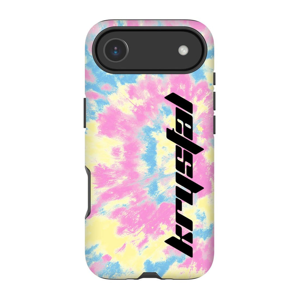 Personalised Multicolor Tie Dye Name iPhone 17 Air Case