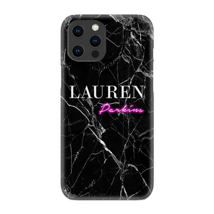 Personalised Neon Name iPhone 16 Pro Case