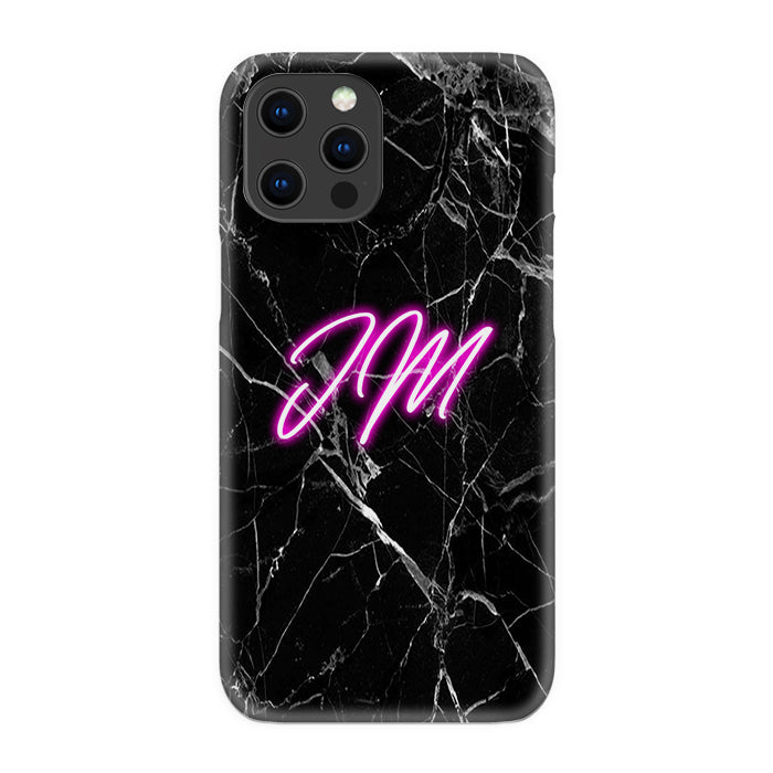 Personalised Neon Initial iPhone 16 Pro Case