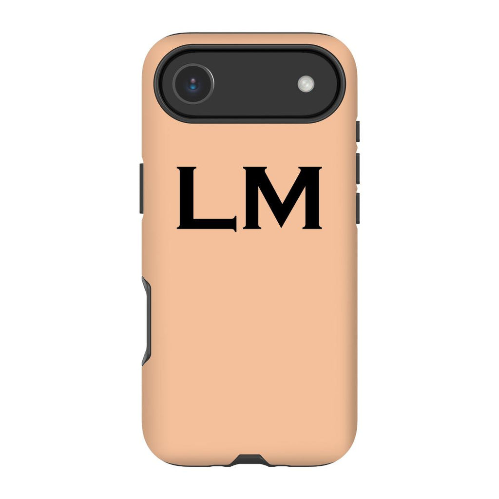 Personalised Nude x Black Top Initials iPhone 17 Air Case