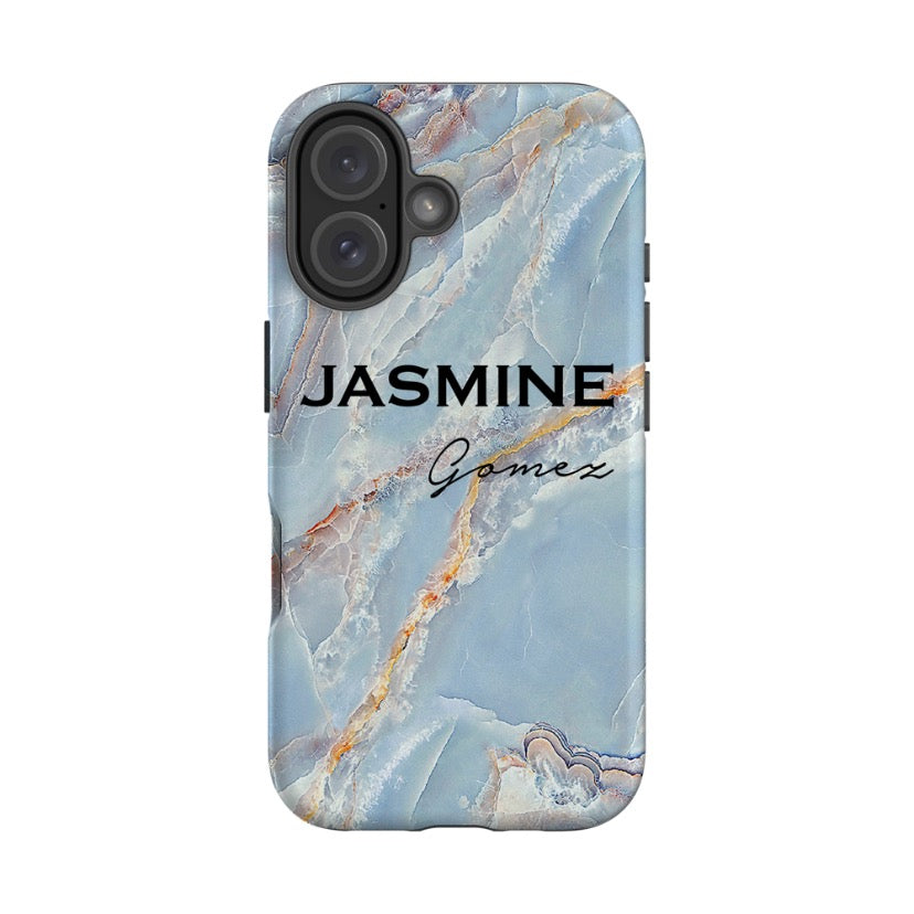 Personalised Ocean Marble Name iPhone 17 Case