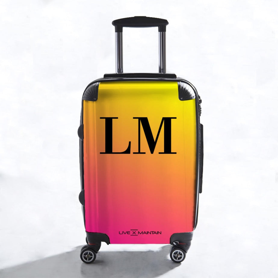 Personalised Ombre Initials Suitcase
