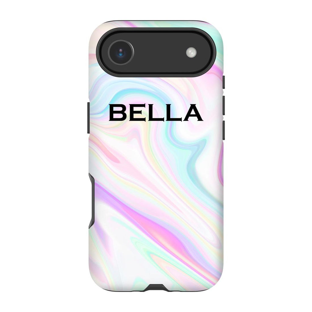 Personalised Pastel Swirl Name iPhone 17 Air Case