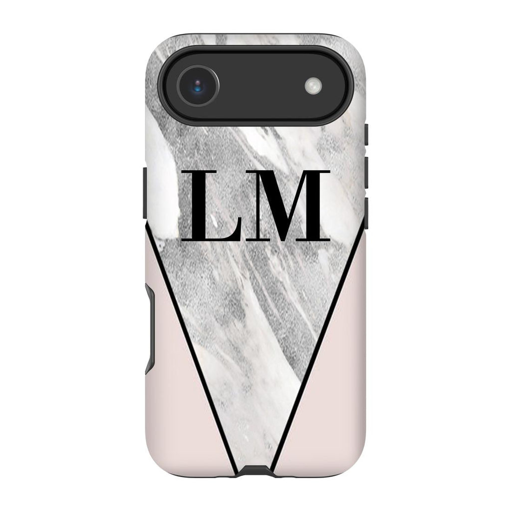Personalised Pink x Grey Marble iPhone 17 Air Case
