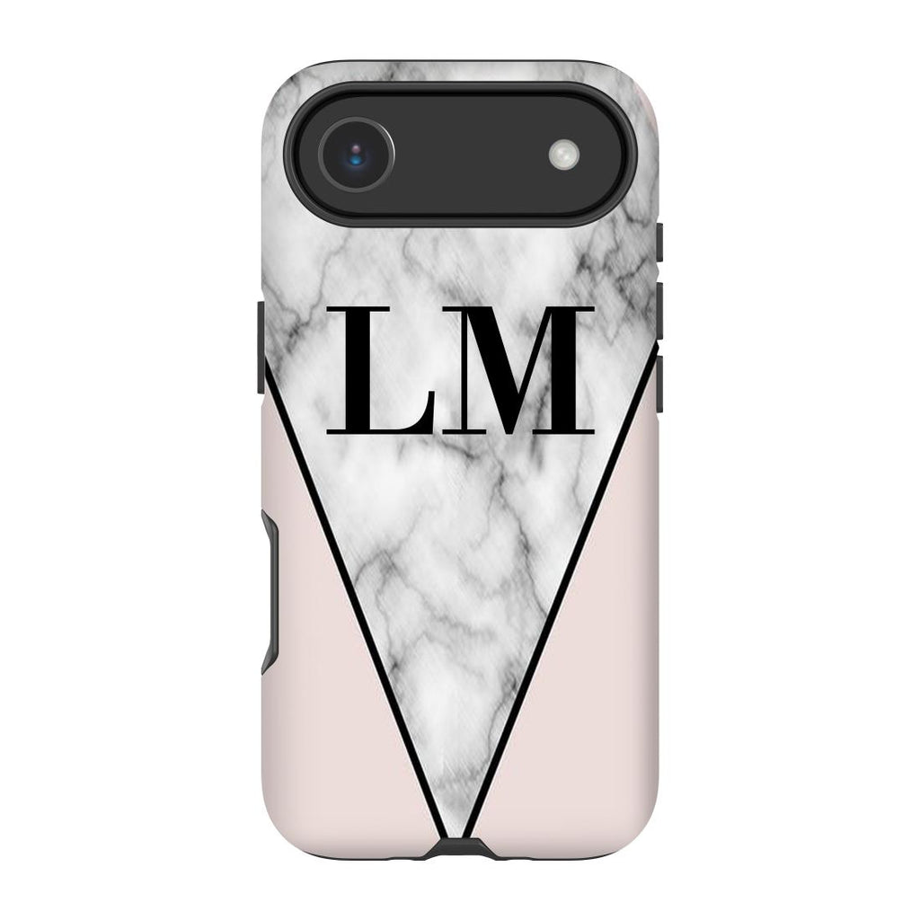 Personalised Pink x Castello Marble Contrast iPhone 17 Air Case