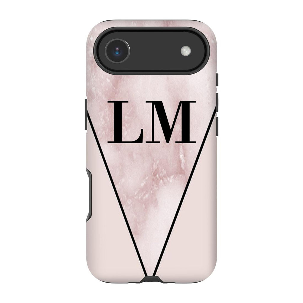 Personalised Pink x Rosa Marble Contrast iPhone 17 Air Case
