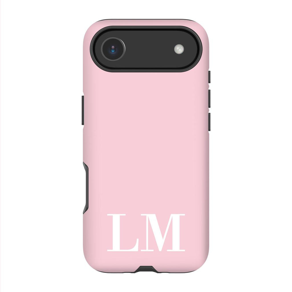 Personalised Pink x White Initials iPhone 17 Air Case