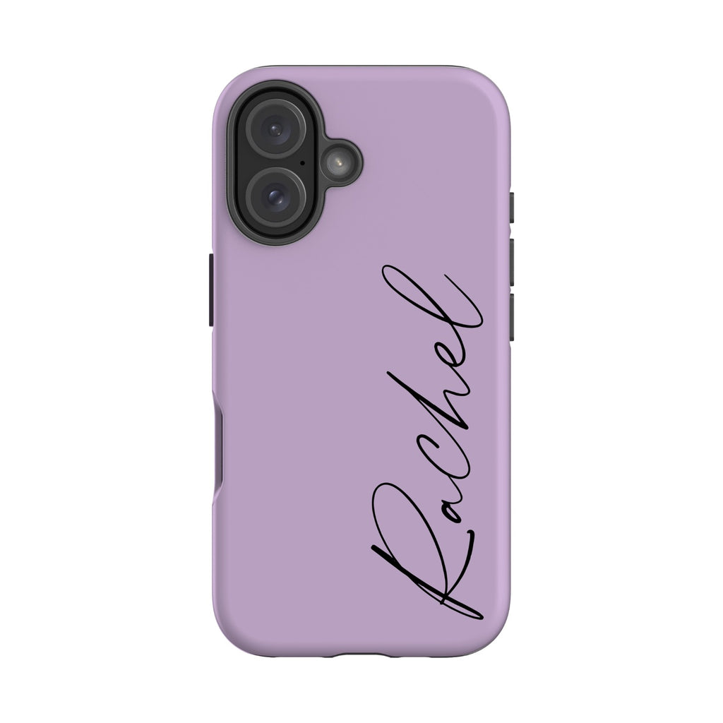 Personalised Purple Name iPhone 16 Case
