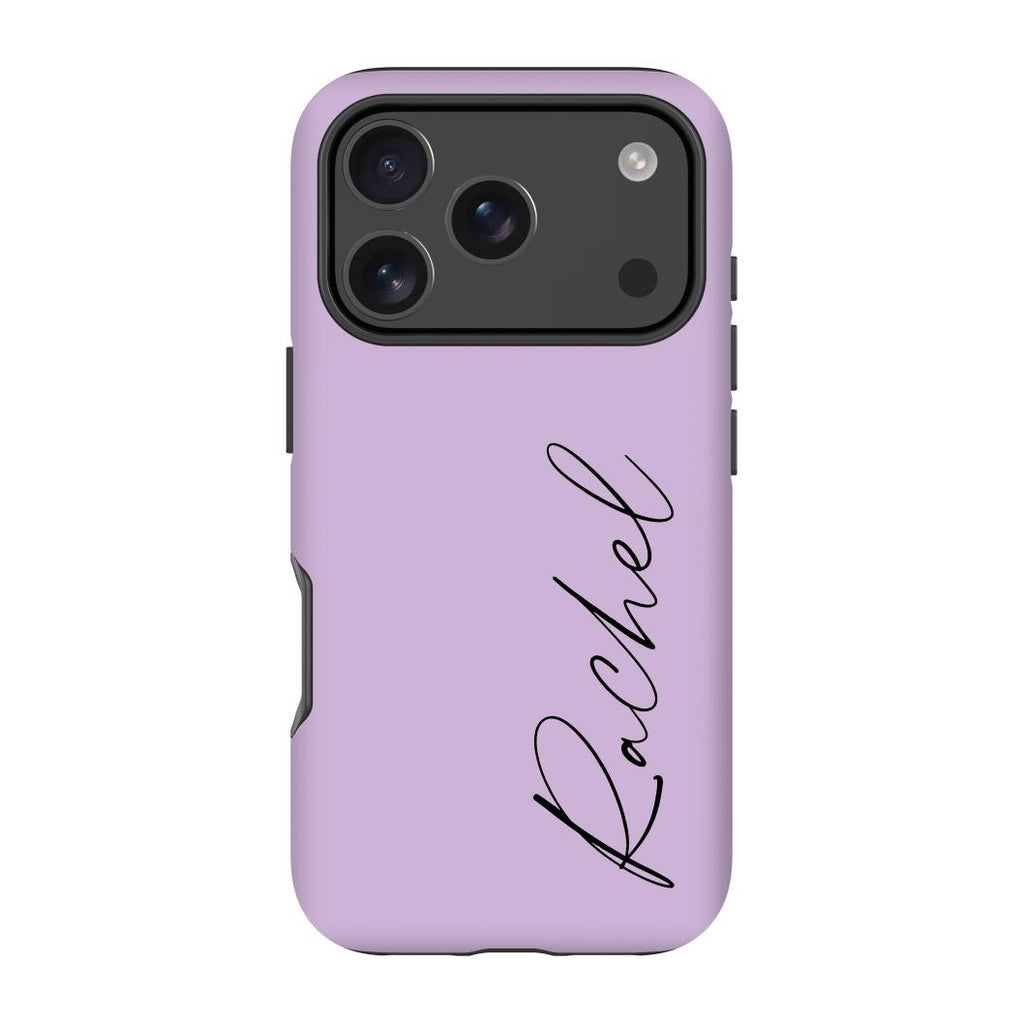 Personalised Purple Name iPhone 17 Pro Max Case