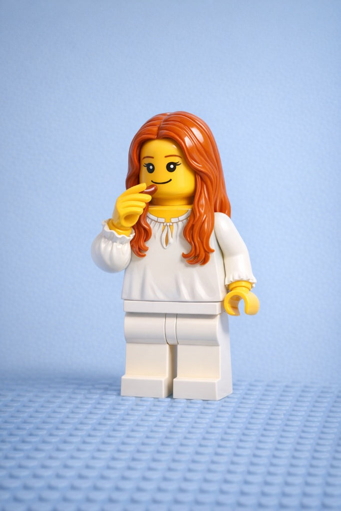 Personalised Brick Figure Portrait Suitcase