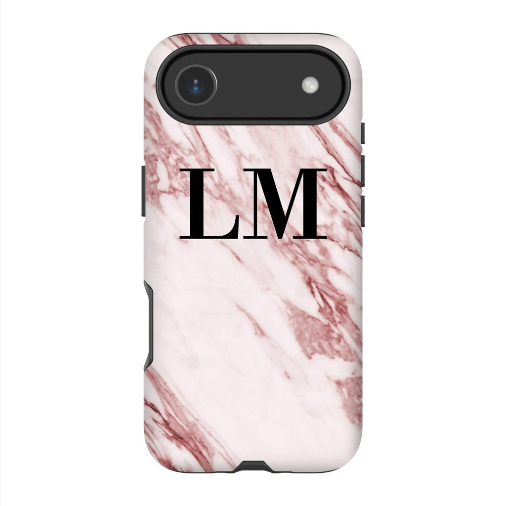 Personalised Rosa Marble Initials iPhone 17 Air Case