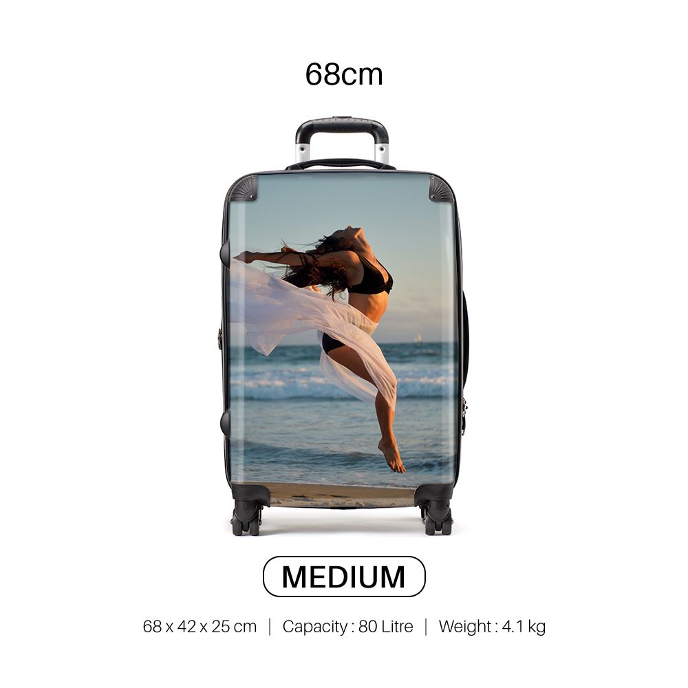 Personalised Upload Your Photo Graphic T-Shirt Style Suitcase
