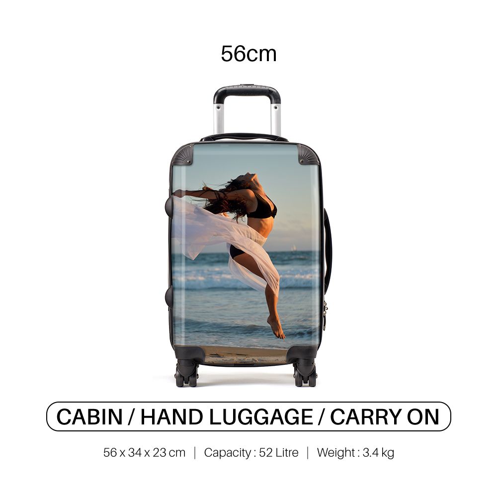 Personalised Upload Your Photo Graphic T-Shirt Style Suitcase