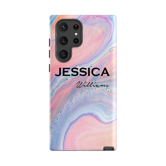 Personalised Acrylic Marble Name Samsung Galaxy S26 Case
