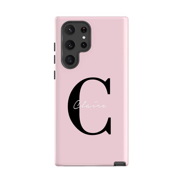 Personalised Bloom Name Initials Samsung Galaxy S26 Case