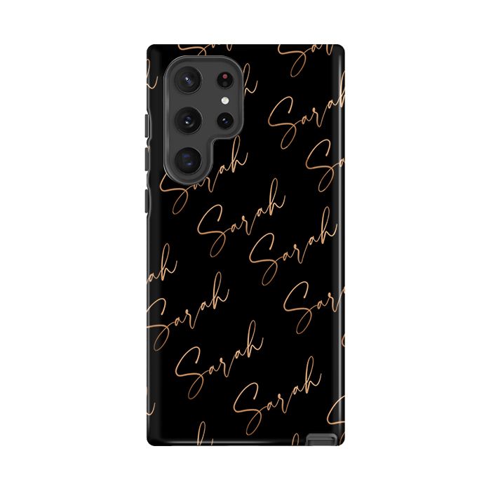 Personalised Bronze Name All Over Samsung Galaxy S26 Case