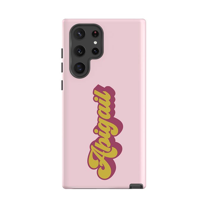 Personalised Groovy Text Samsung Galaxy S26 Case