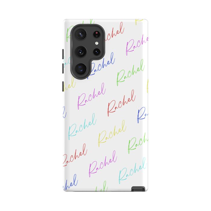 Personalised Multicolor Script Name Samsung Galaxy S26 Case