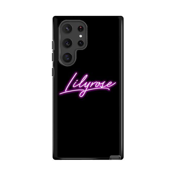 Personalised Neon Initials Samsung Galaxy S25 Case