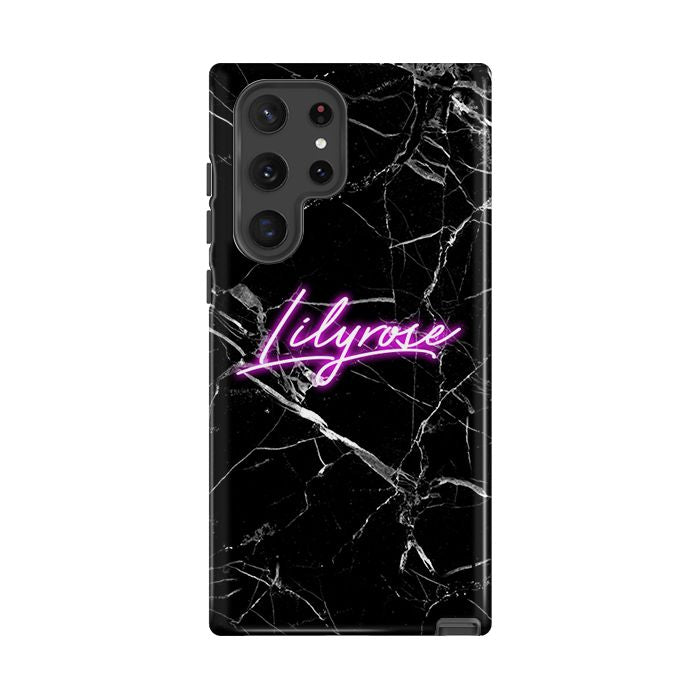 Personalised Neon Initials Samsung Galaxy S26 Case