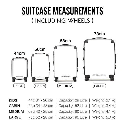 Custom Plain Black Suitcase for Imran