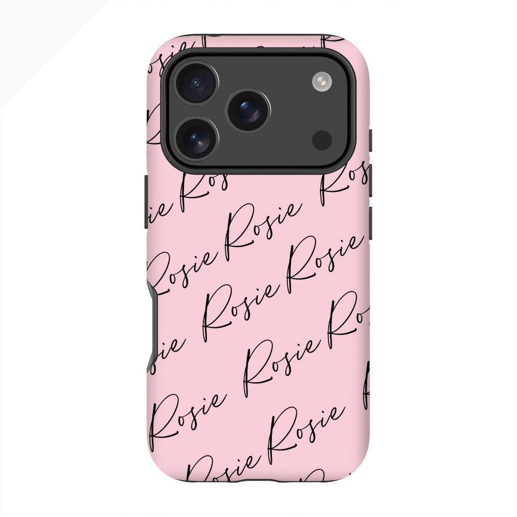 Personalised Script Name All Over iPhone 17 Pro Case