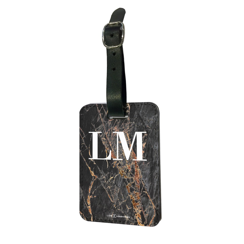 Personalised Slate Marble Initials Passport Cover