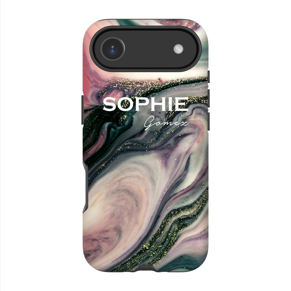Personalised Swirl Marble Name iPhone 17 Air Case