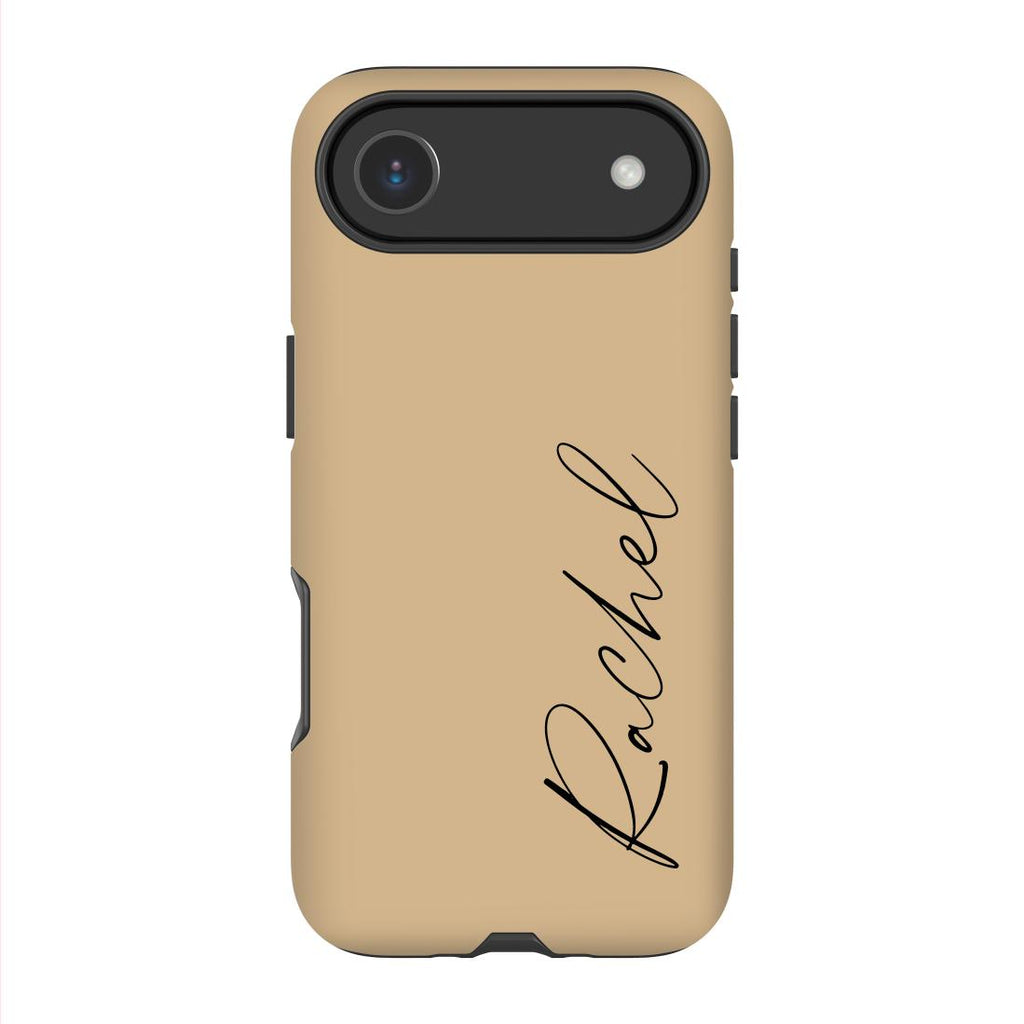 Personalised Tan Name iPhone 17 Air Case