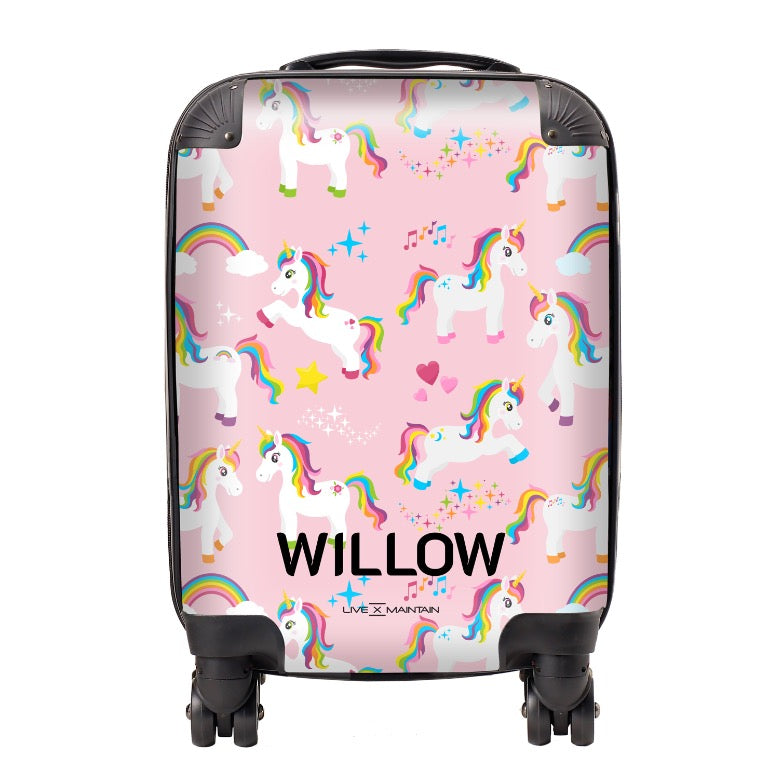 Personalised Unicorn Dreamers Kids Suitcase