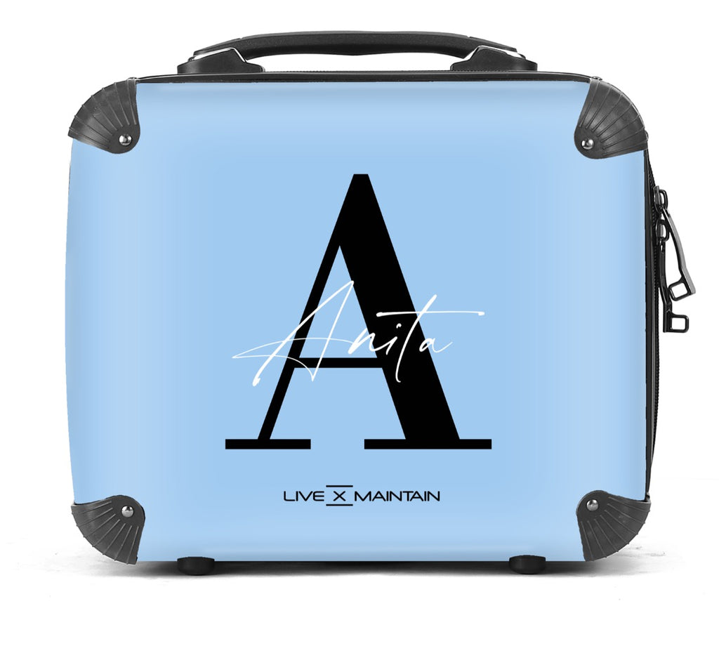Personalised Baby Blue Name Suitcase