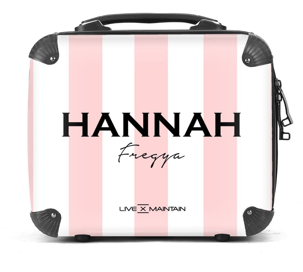 Personalised Bloom Stripe Suitcase
