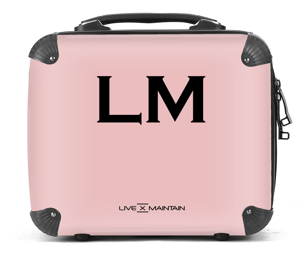 Personalised Blush Pink Initials Suitcase