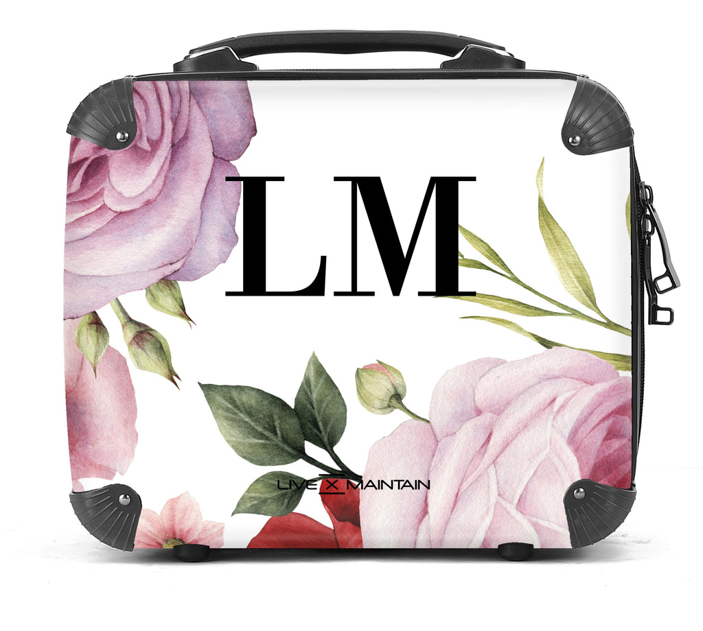 Personalised Floral Blossom Initials Suitcase