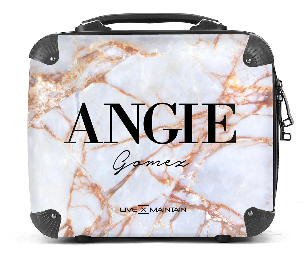 Personalised Fragment Marble Name Suitcase