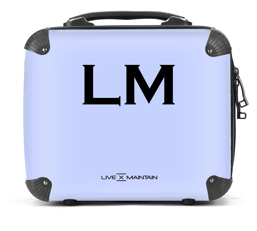 Personalised Suitcase Lilac Initials Initials Luggage