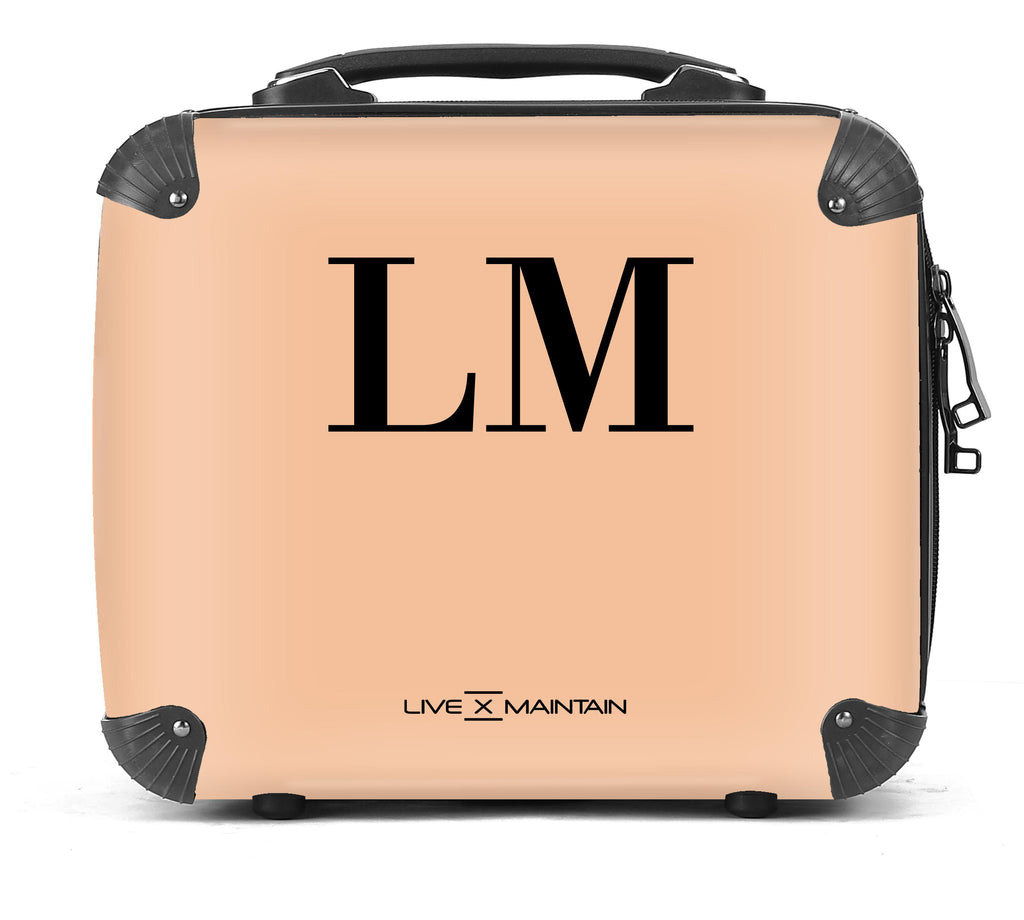 Personalised Nude Top Initials Suitcase