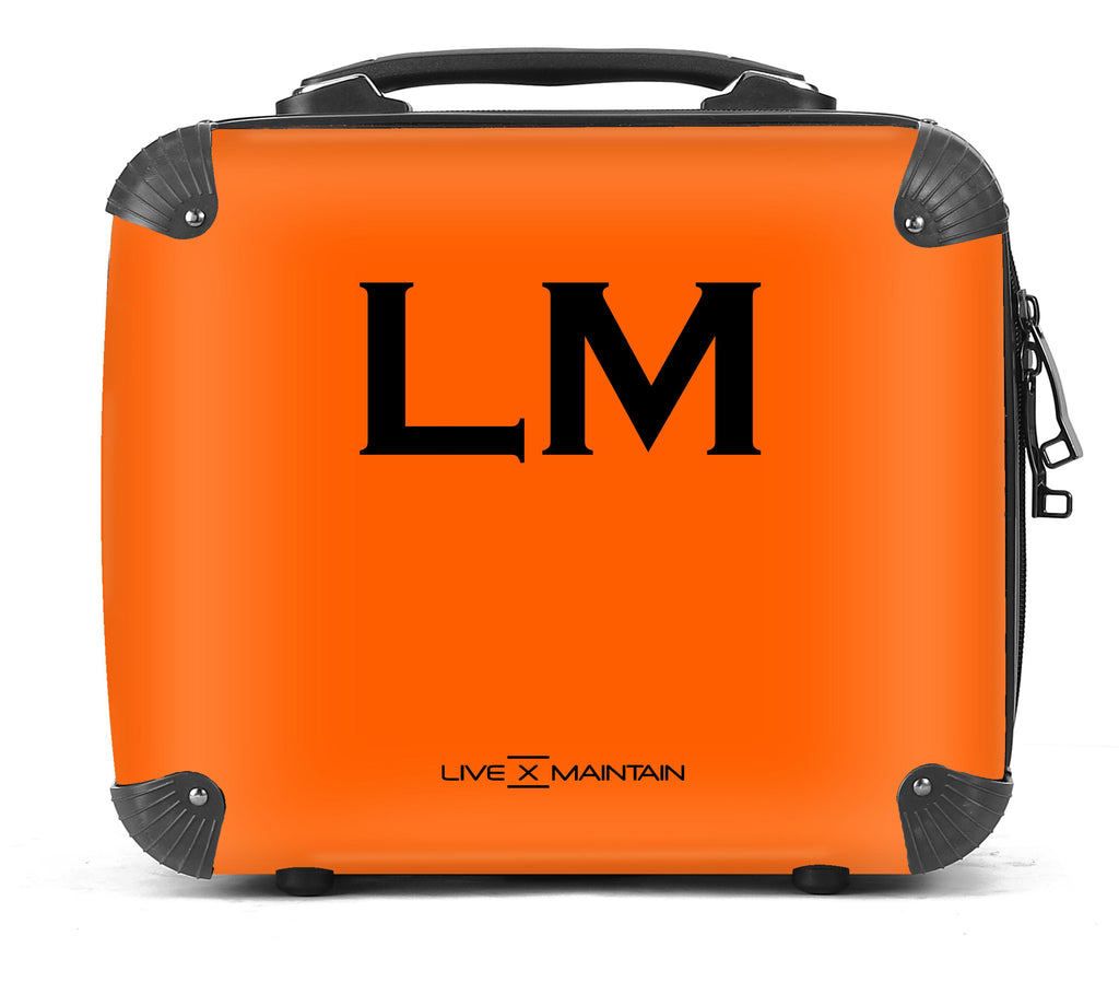 Personalised Orange Initials Suitcase