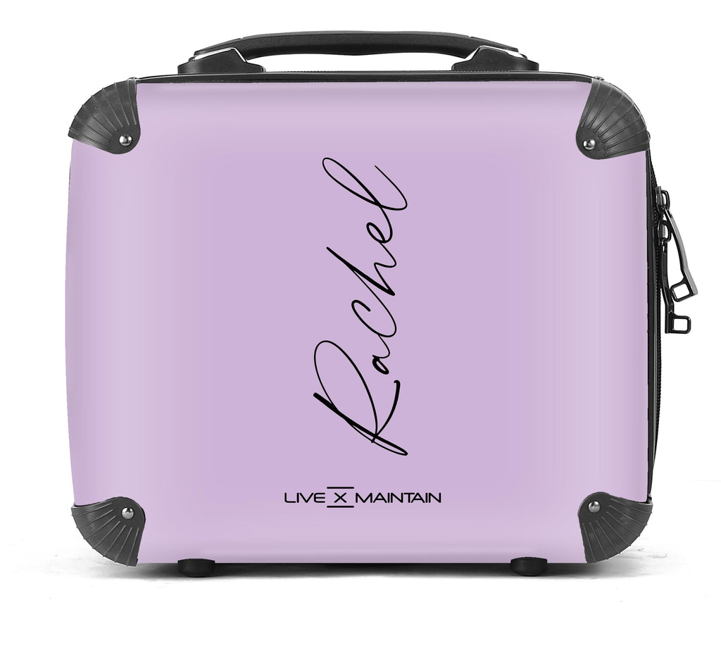 Personalised Purple Name Suitcase