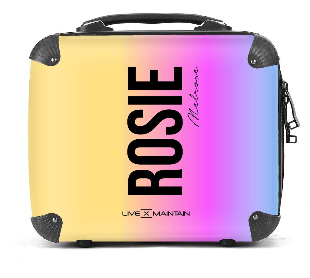 Personalised Rainbow Ombre Name Suitcase