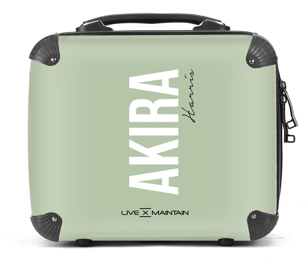 Personalised Sage Side Name Suitcase