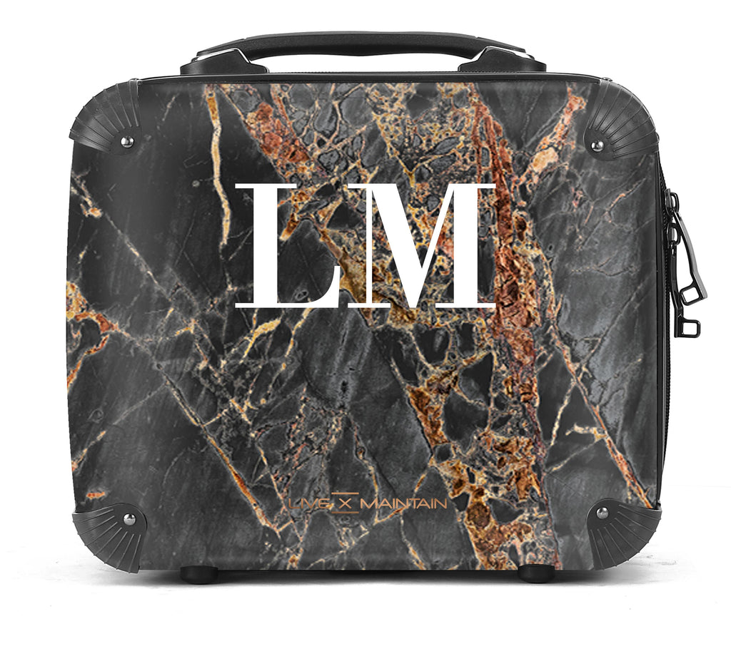 Personalised Slate Marble Initials Suitcase