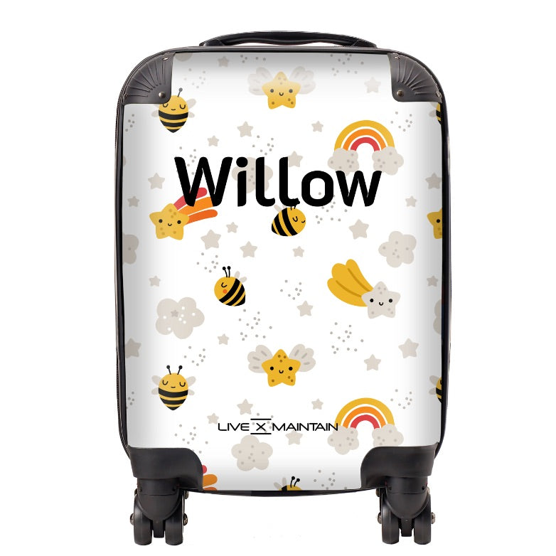 Personalised Bees Kids Suitcase