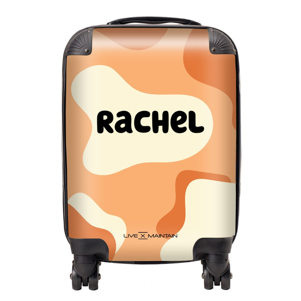 Personalised HOORAY Orange Kids Suitcase