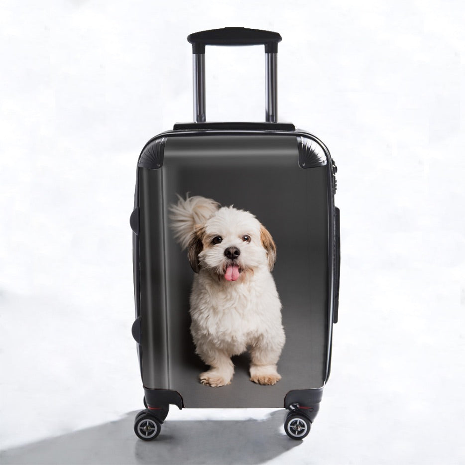 Upload Your Dog Photo Suitcase