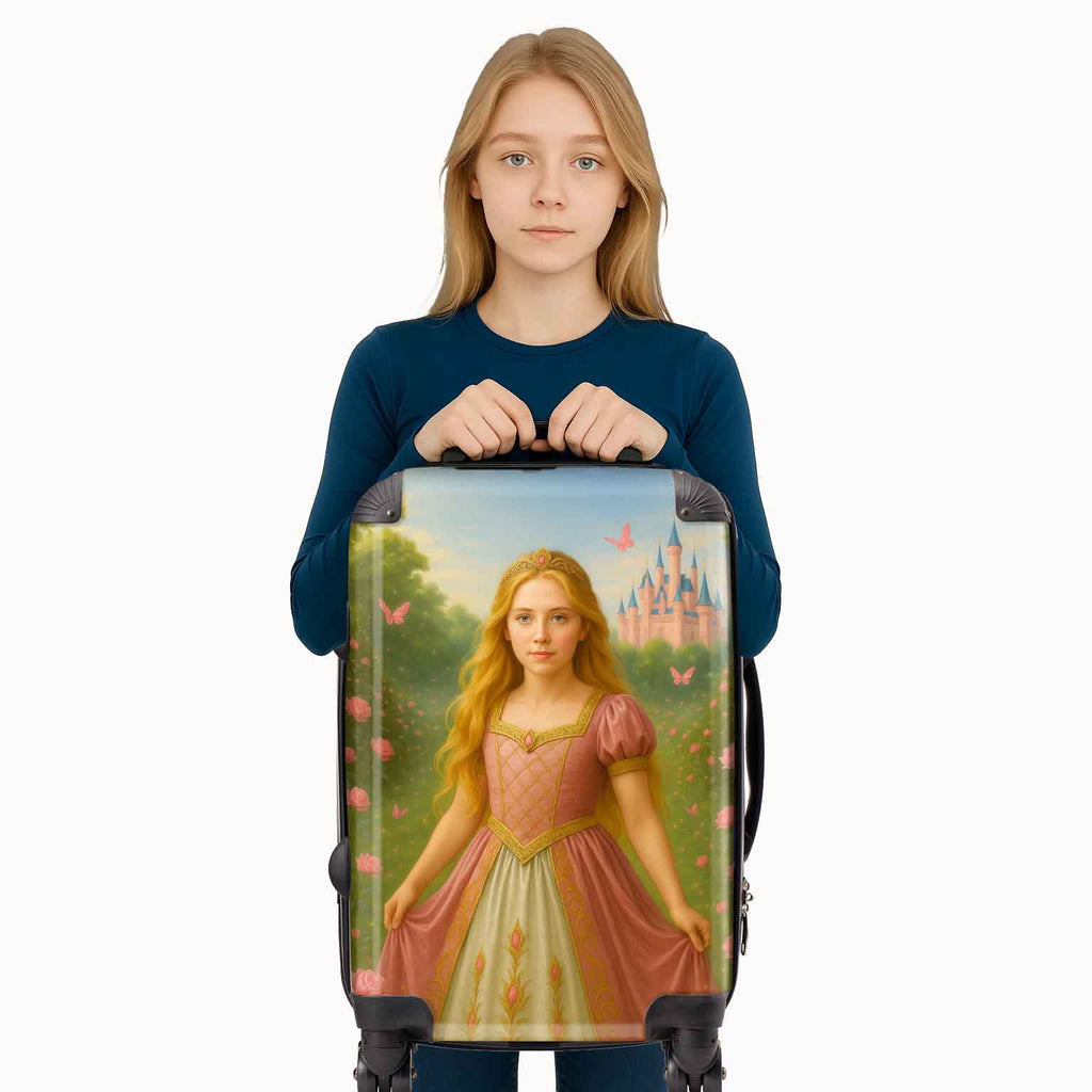 Personalised Rose Pink Princess Suitcase