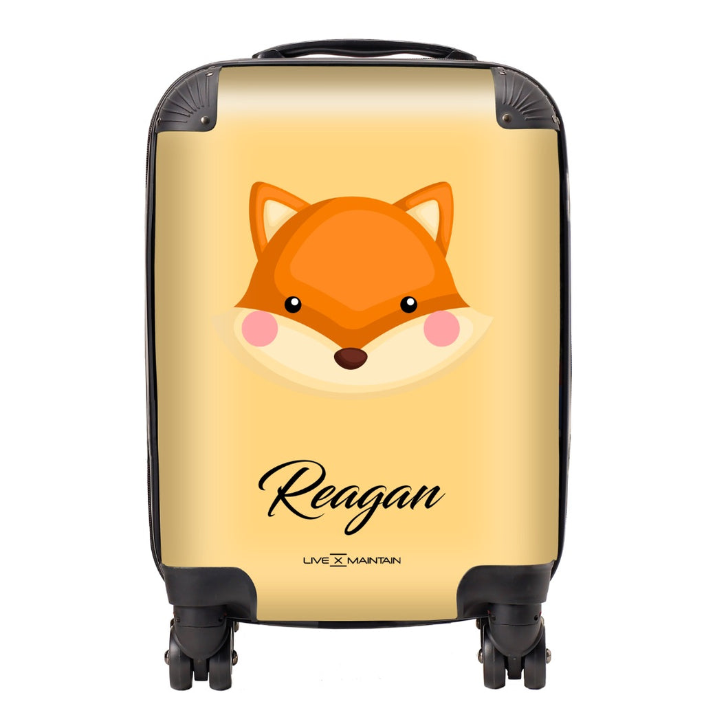 Personalised Fox Kids Suitcase