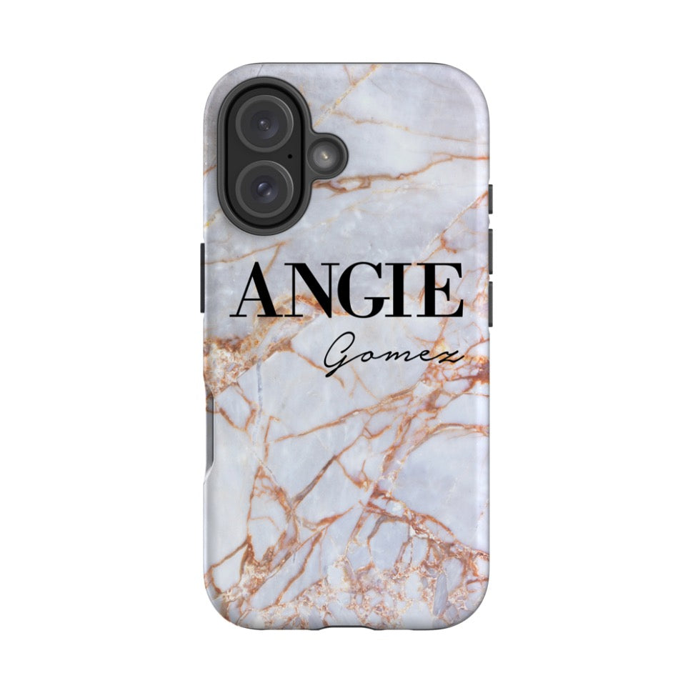Personalised Fragment Marble Name iPhone 17 Case
