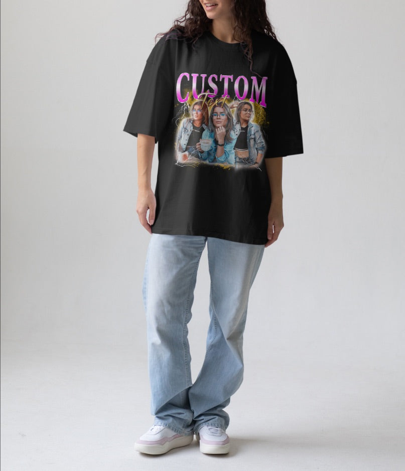Custom Oversized Graphic Print T-Shirt