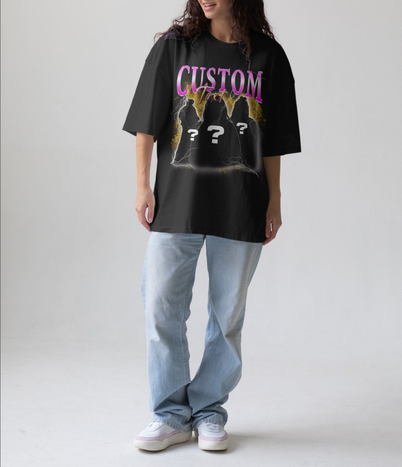 Custom Oversized Graphic Print T-Shirt